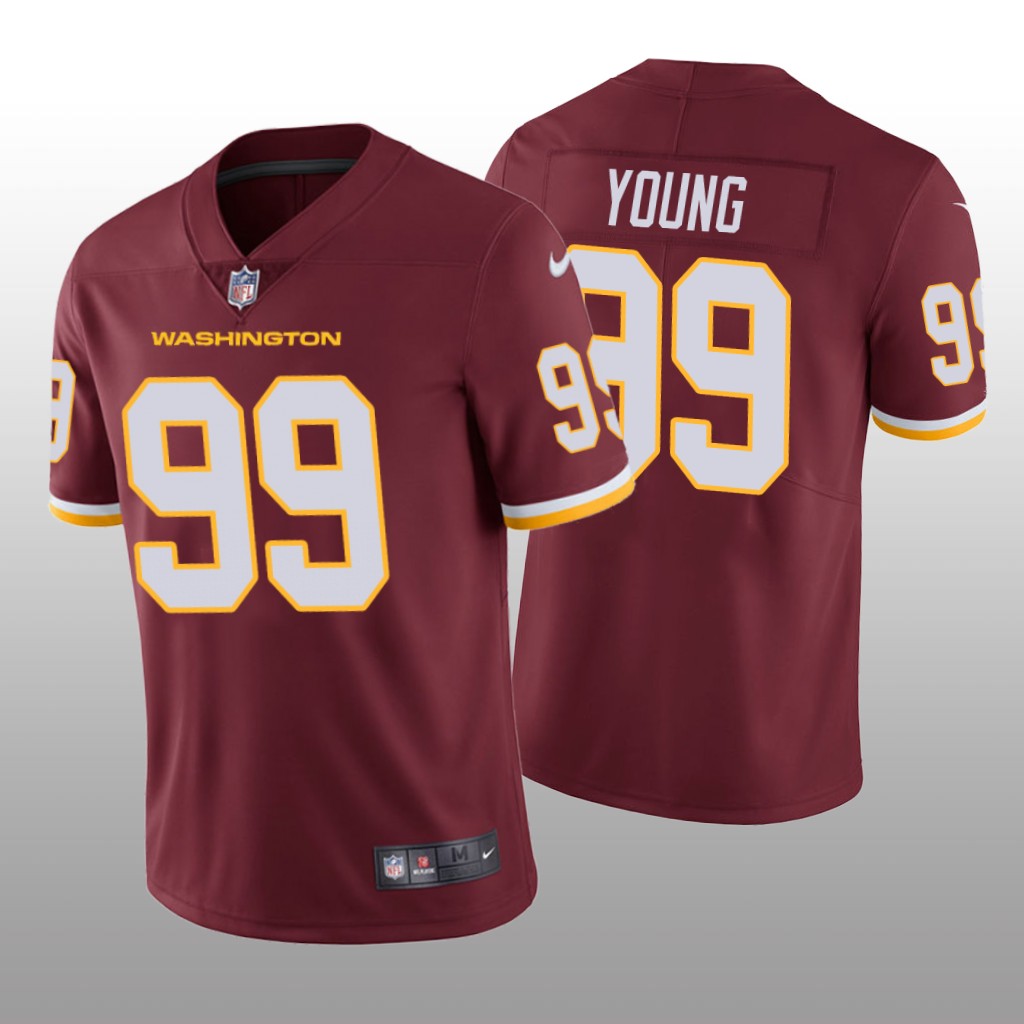 Men's Washington Football Team #99 Chase Young Red Vapor Untouchable Limited Stitched Jersey